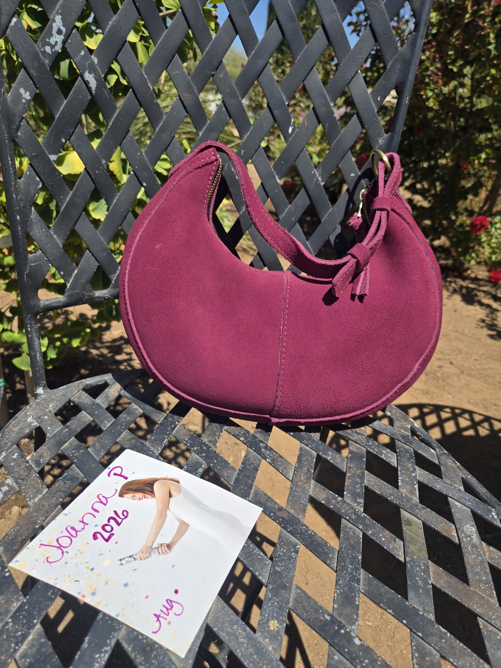 Portland Leather Suede Superbloom Nora Shoulder Bag